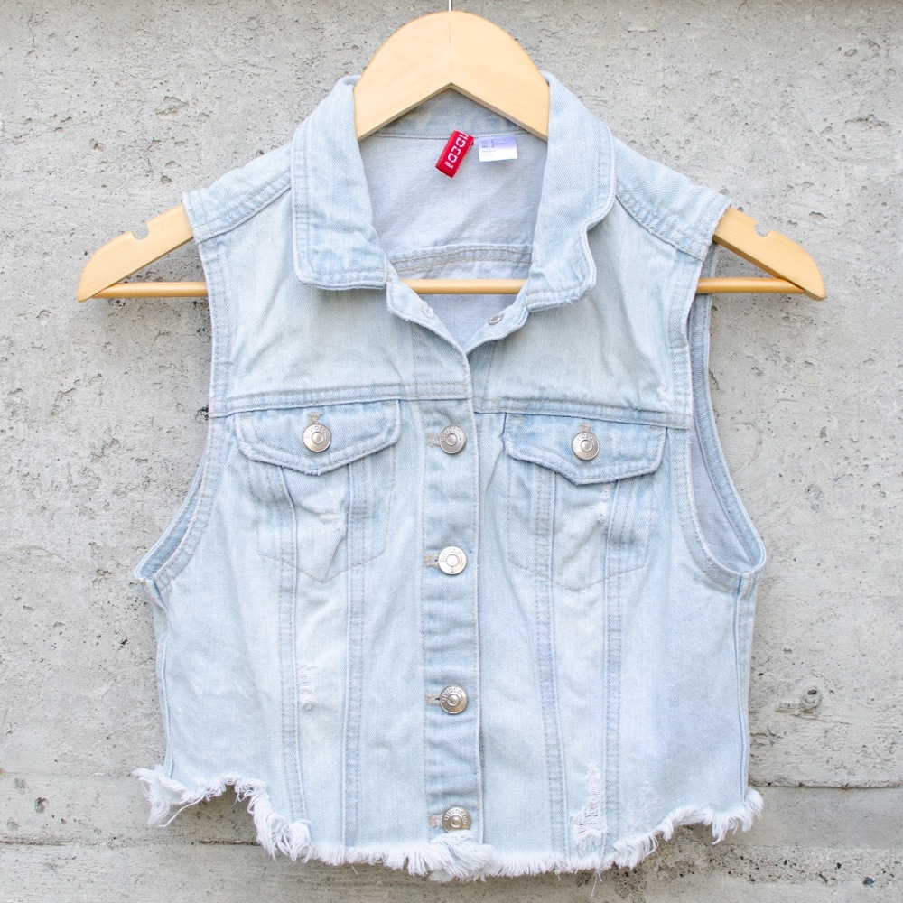 H&M Divided Crop Jean Jacket
